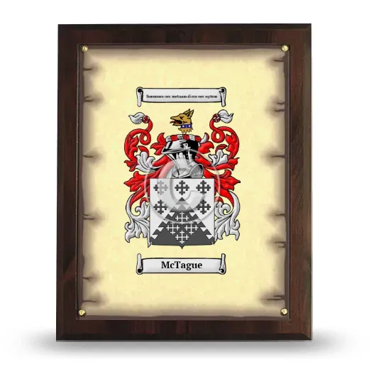 McTague Coat of Arms Plaque