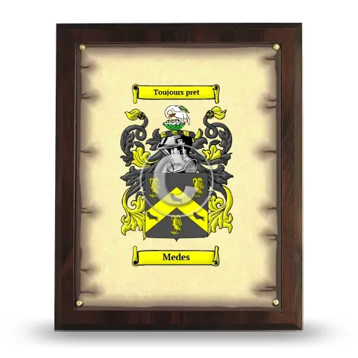 Medes Coat of Arms Plaque