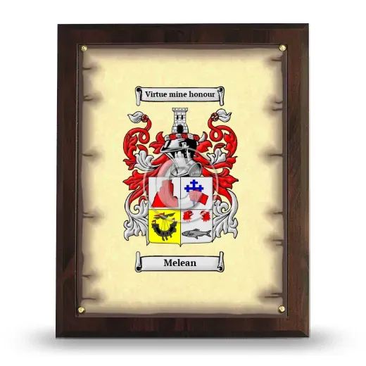 Melean Coat of Arms Plaque