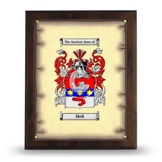 Meli Coat of Arms Plaque