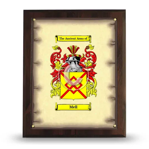 Mell Coat of Arms Plaque