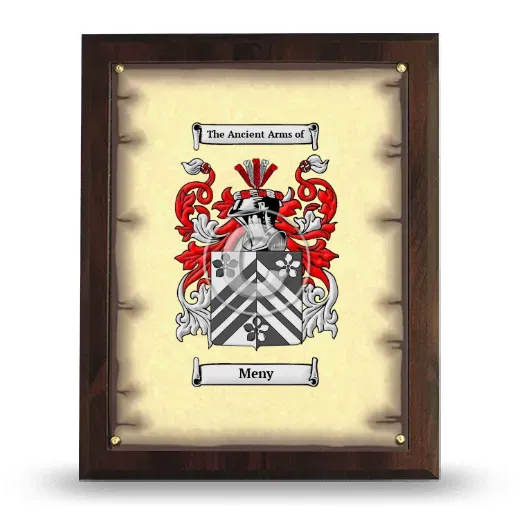 Meny Coat of Arms Plaque