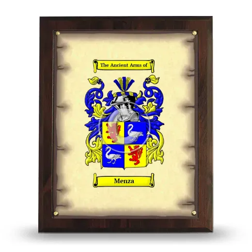 Menza Coat of Arms Plaque