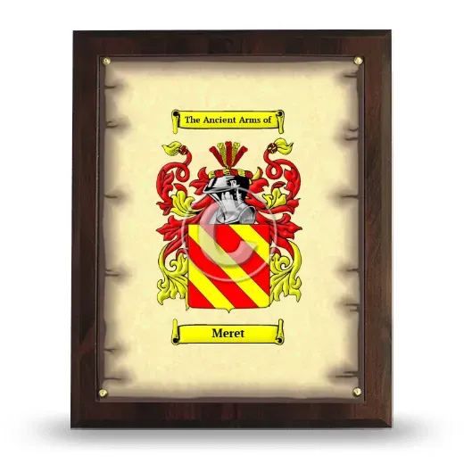 Meret Coat of Arms Plaque