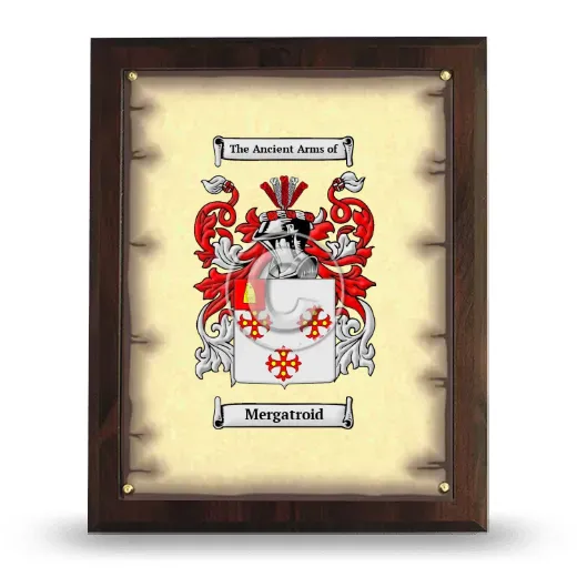 Mergatroid Coat of Arms Plaque