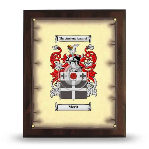 Merit Coat of Arms Plaque