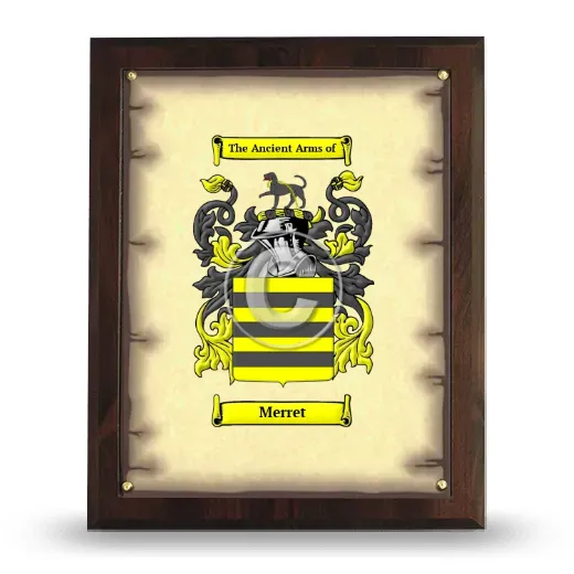 Merret Coat of Arms Plaque
