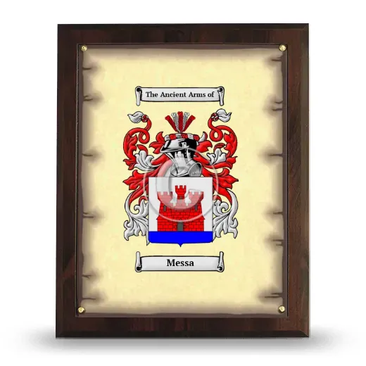 Messa Coat of Arms Plaque