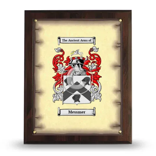 Messmer Coat of Arms Plaque