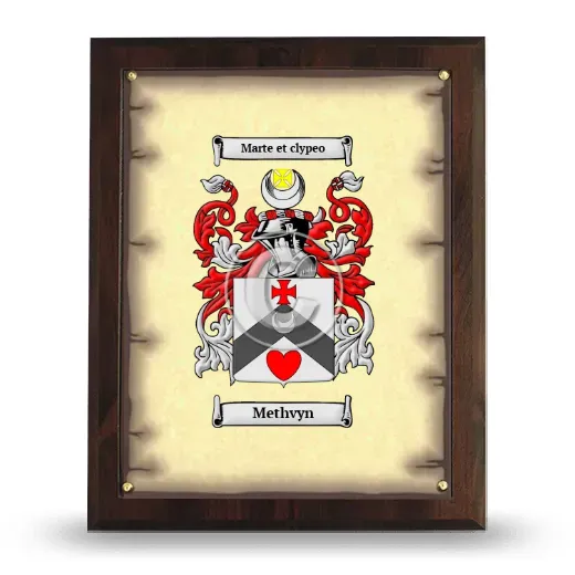 Methvyn Coat of Arms Plaque