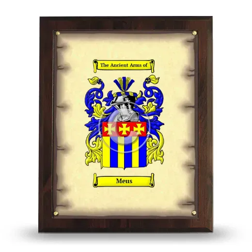 Meus Coat of Arms Plaque