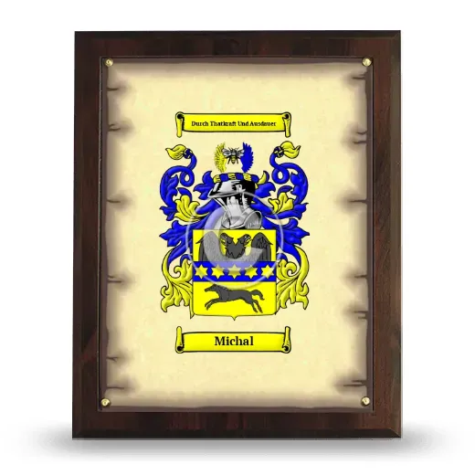 Michal Coat of Arms Plaque