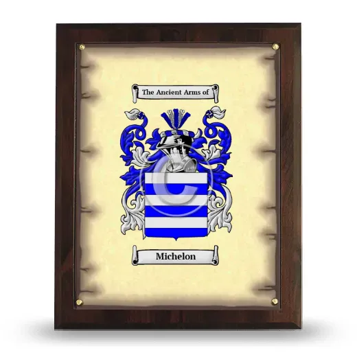 Michelon Coat of Arms Plaque