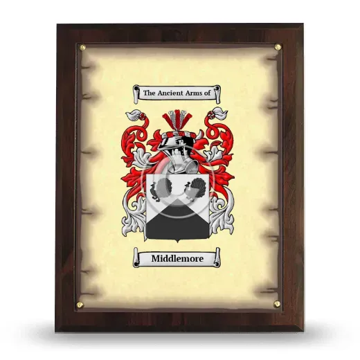 Middlemore Coat of Arms Plaque