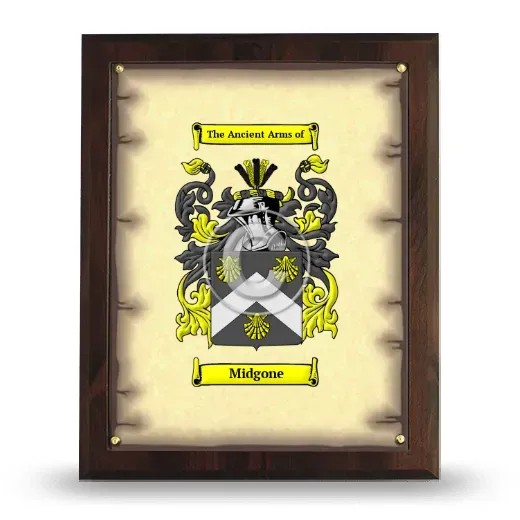 Midgone Coat of Arms Plaque