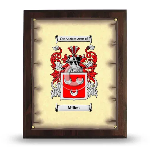 Milion Coat of Arms Plaque