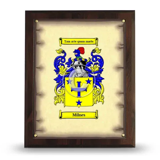 Milnes Coat of Arms Plaque