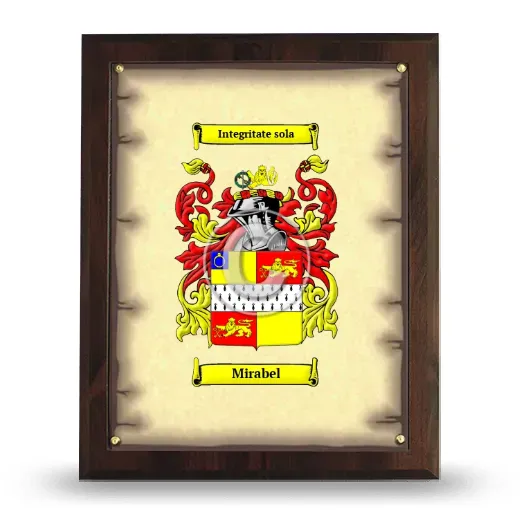 Mirabel Coat of Arms Plaque