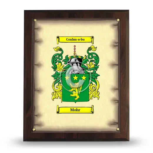 Mohr Coat of Arms Plaque