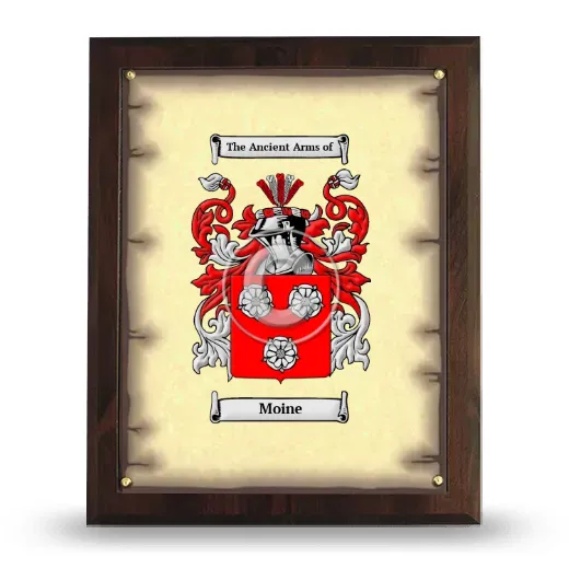 Moine Coat of Arms Plaque