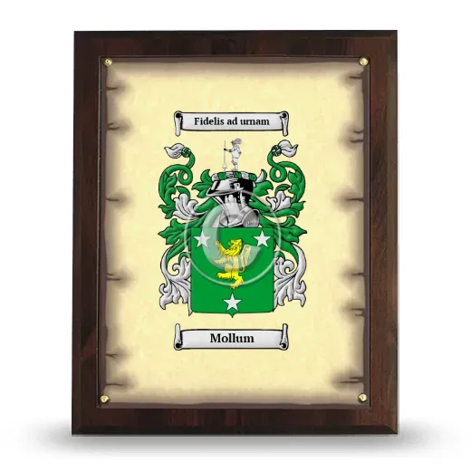 Mollum Coat of Arms Plaque
