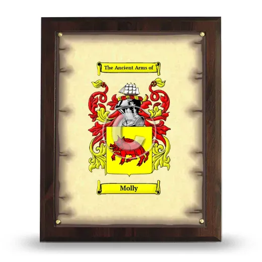 Molly Coat of Arms Plaque