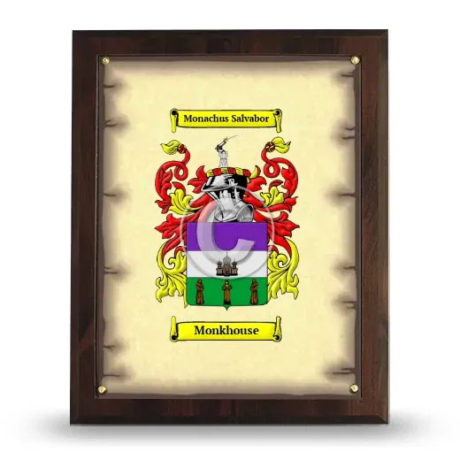 Monkhouse Coat of Arms Plaque