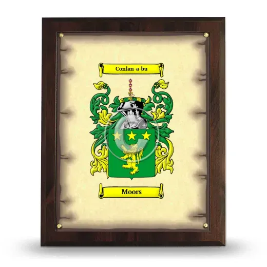 Moors Coat of Arms Plaque