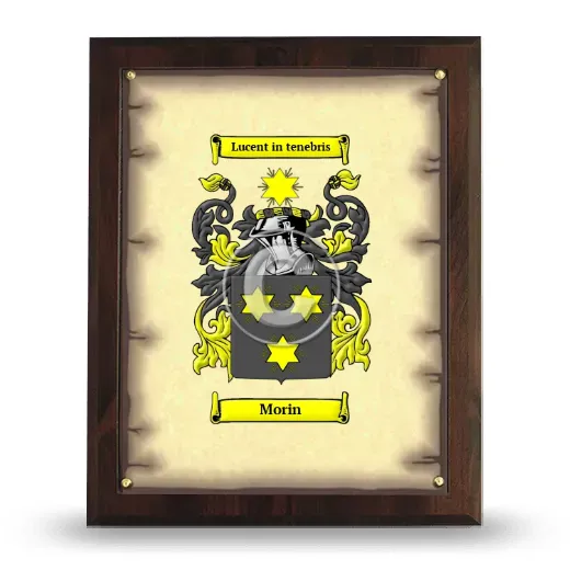Morin Coat of Arms Plaque