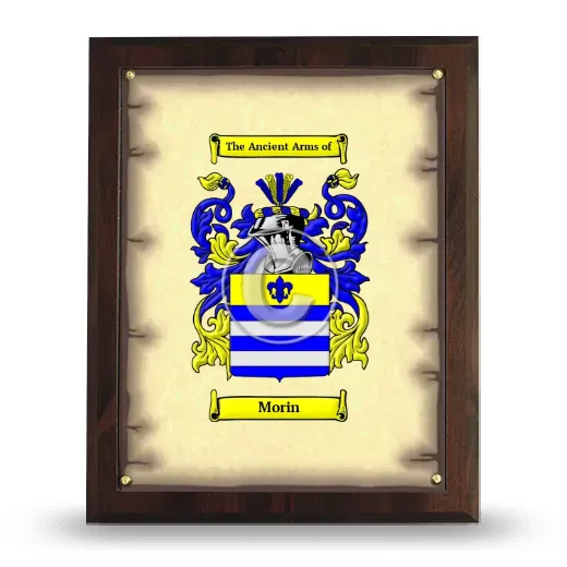 Morin Coat of Arms Plaque