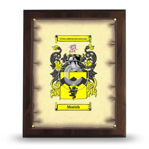 Morish Coat of Arms Plaque