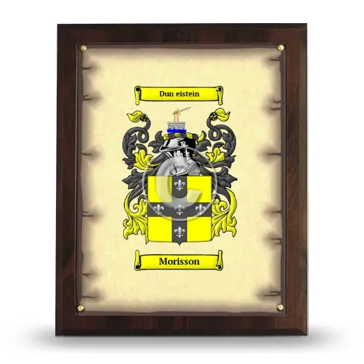 Morisson Coat of Arms Plaque