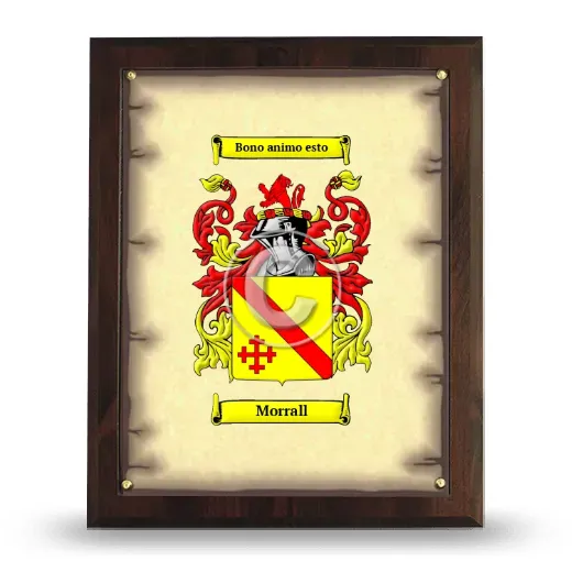 Morrall Coat of Arms Plaque