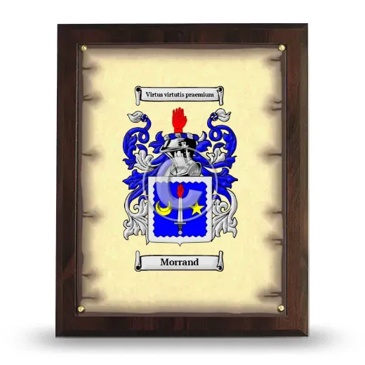 Morrand Coat of Arms Plaque
