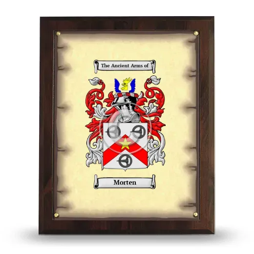 Morten Coat of Arms Plaque