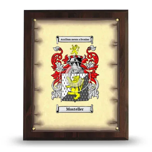 Mosteller Coat of Arms Plaque