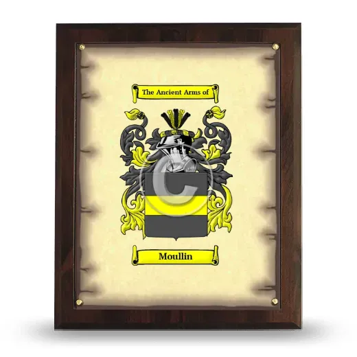 Moullin Coat of Arms Plaque