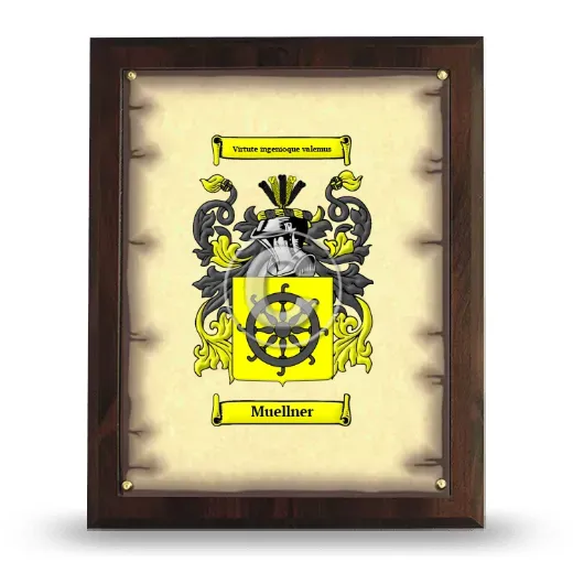 Muellner Coat of Arms Plaque