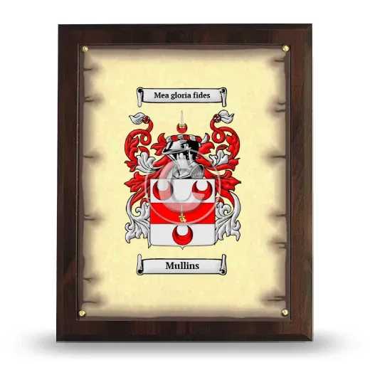 Mullins Coat of Arms Plaque
