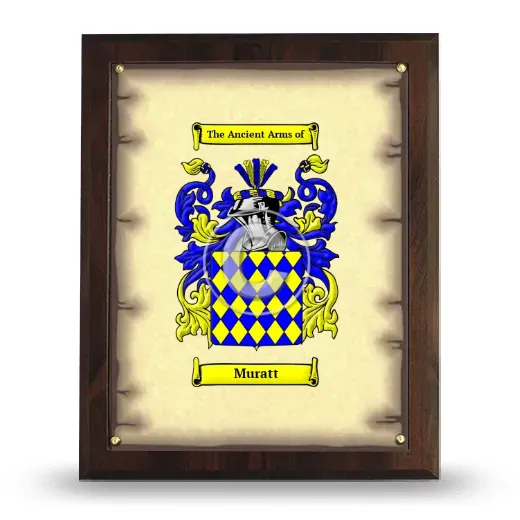 Muratt Coat of Arms Plaque
