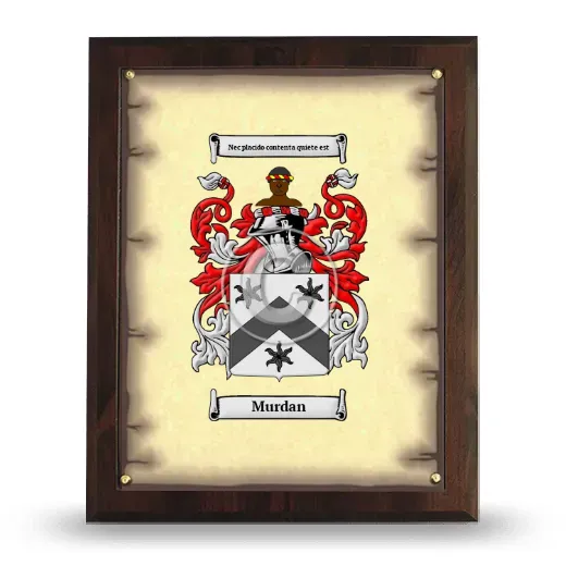 Murdan Coat of Arms Plaque