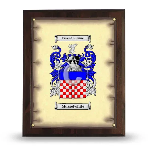 Musselwhite Coat of Arms Plaque