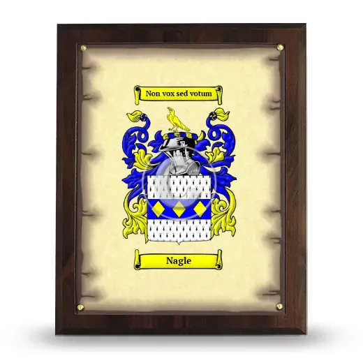 Nagle Coat of Arms Plaque