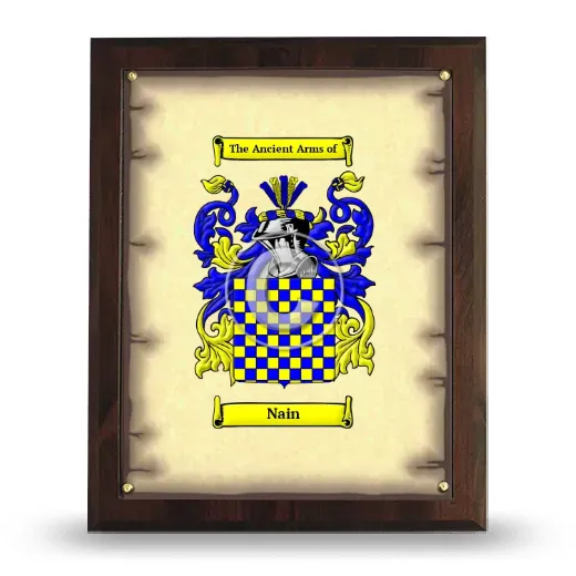 Nain Coat of Arms Plaque