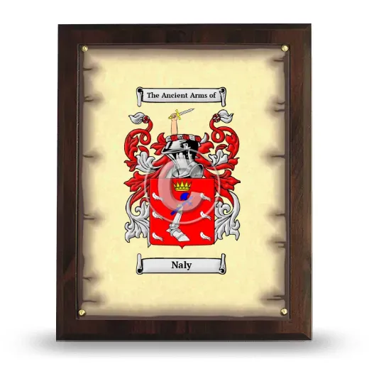 Naly Coat of Arms Plaque