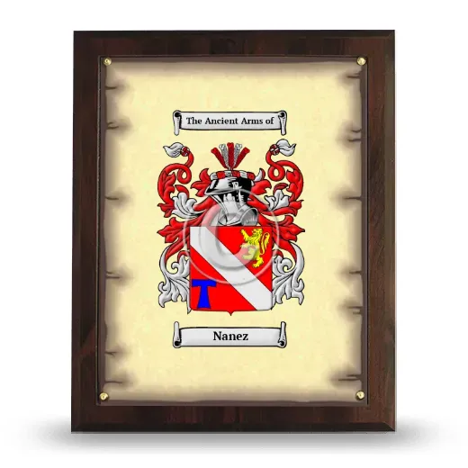 Nanez Coat of Arms Plaque