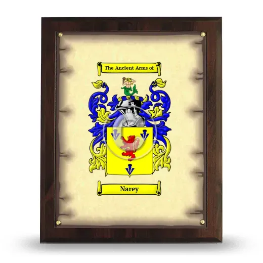 Narey Coat of Arms Plaque