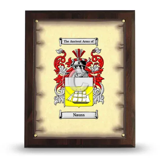 Nauss Coat of Arms Plaque
