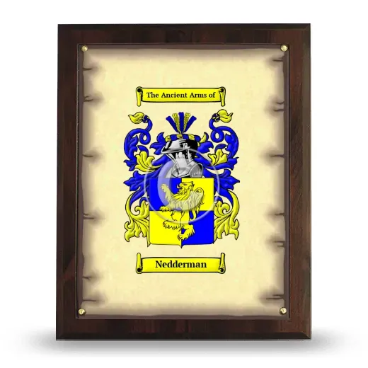 Nedderman Coat of Arms Plaque