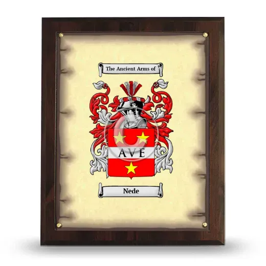 Nede Coat of Arms Plaque